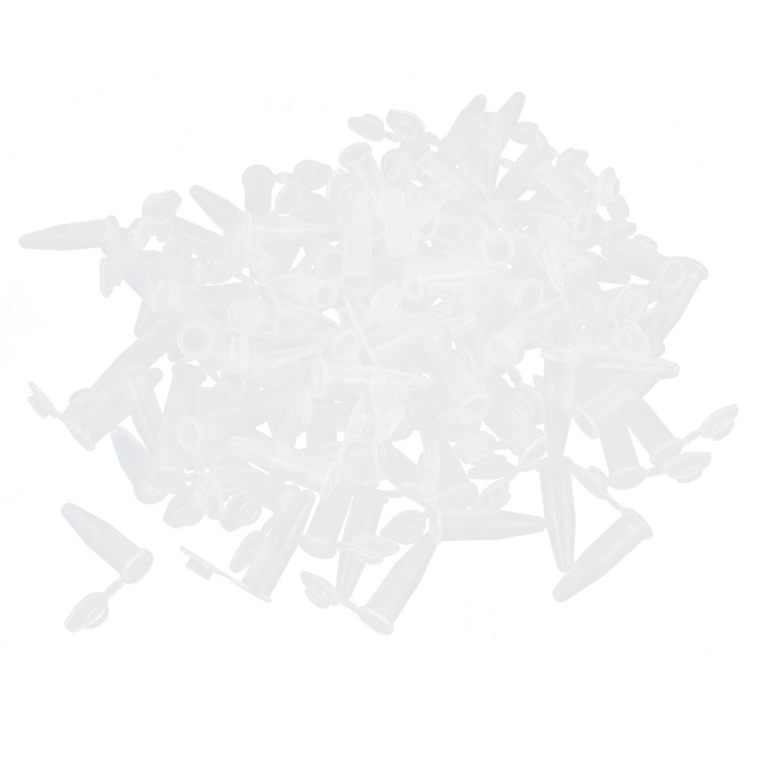 Lab Graduated Disposable Centrifuge Tubes Clear 1.5ml w Caps 500 Pcs
