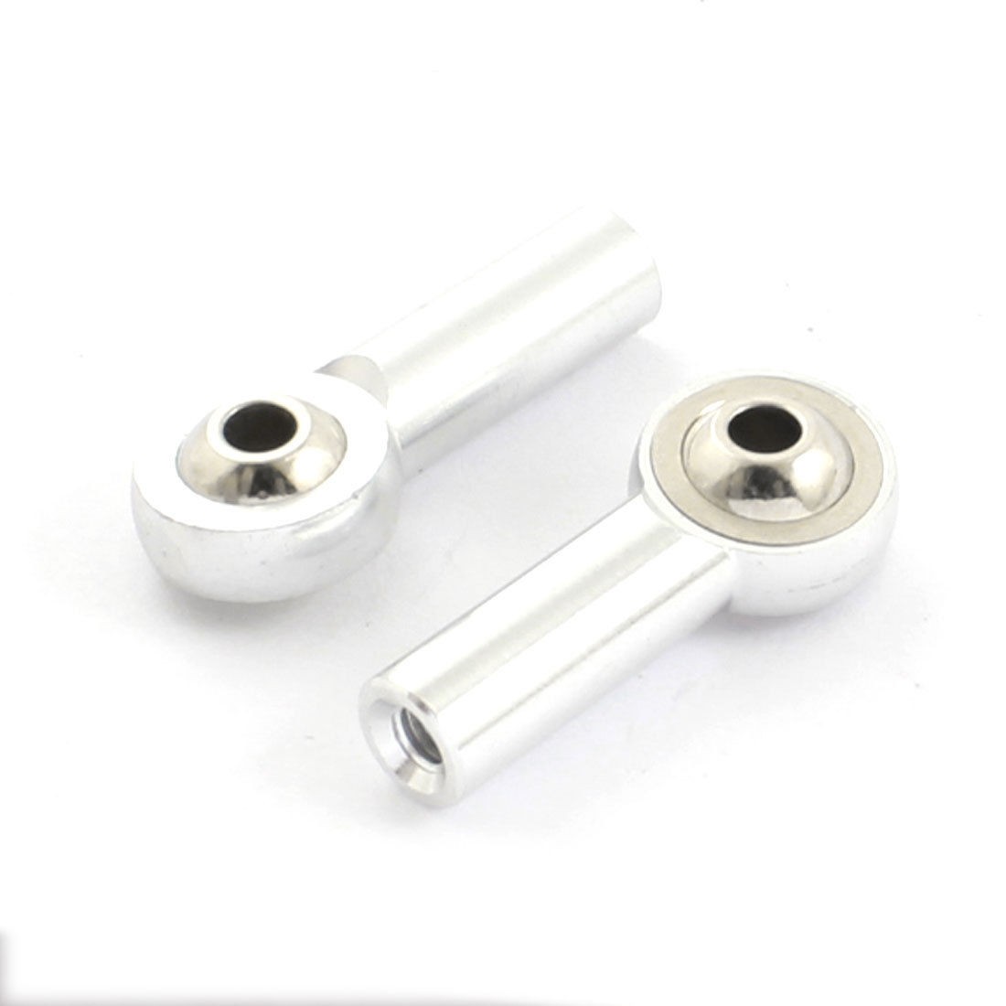 2 x Silver Tone Metal Rod End Spherical Brass Ball Joints 3x6x26mm for RC Car