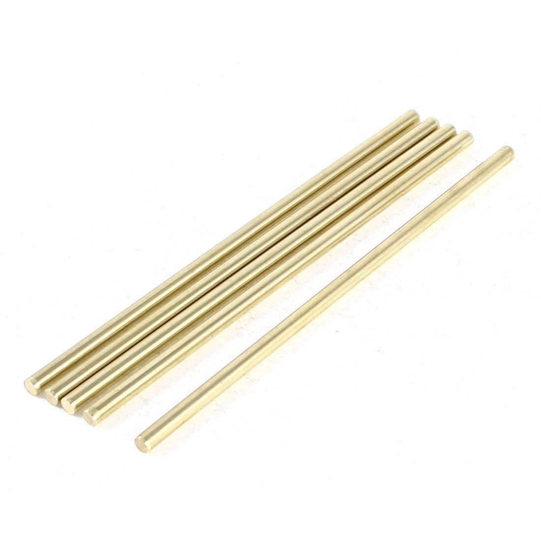 5 Pcs Car Model Toy DIY Brass Rod Axles Drill Rod Bar 3mm x 90mm