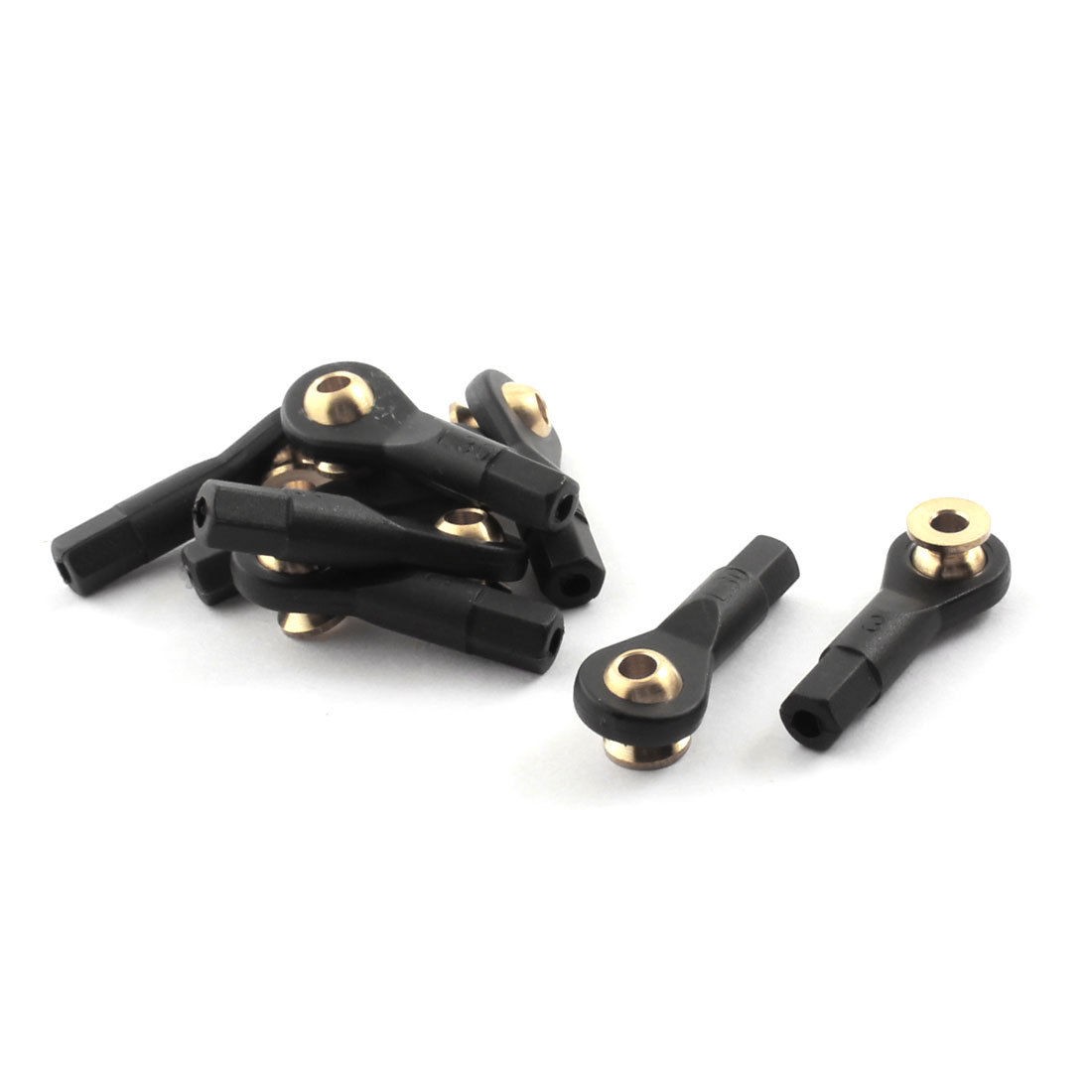 8Pcs RC Car Spare Parts Tie Rod Ends Brass Ball Link 3x3x30mm