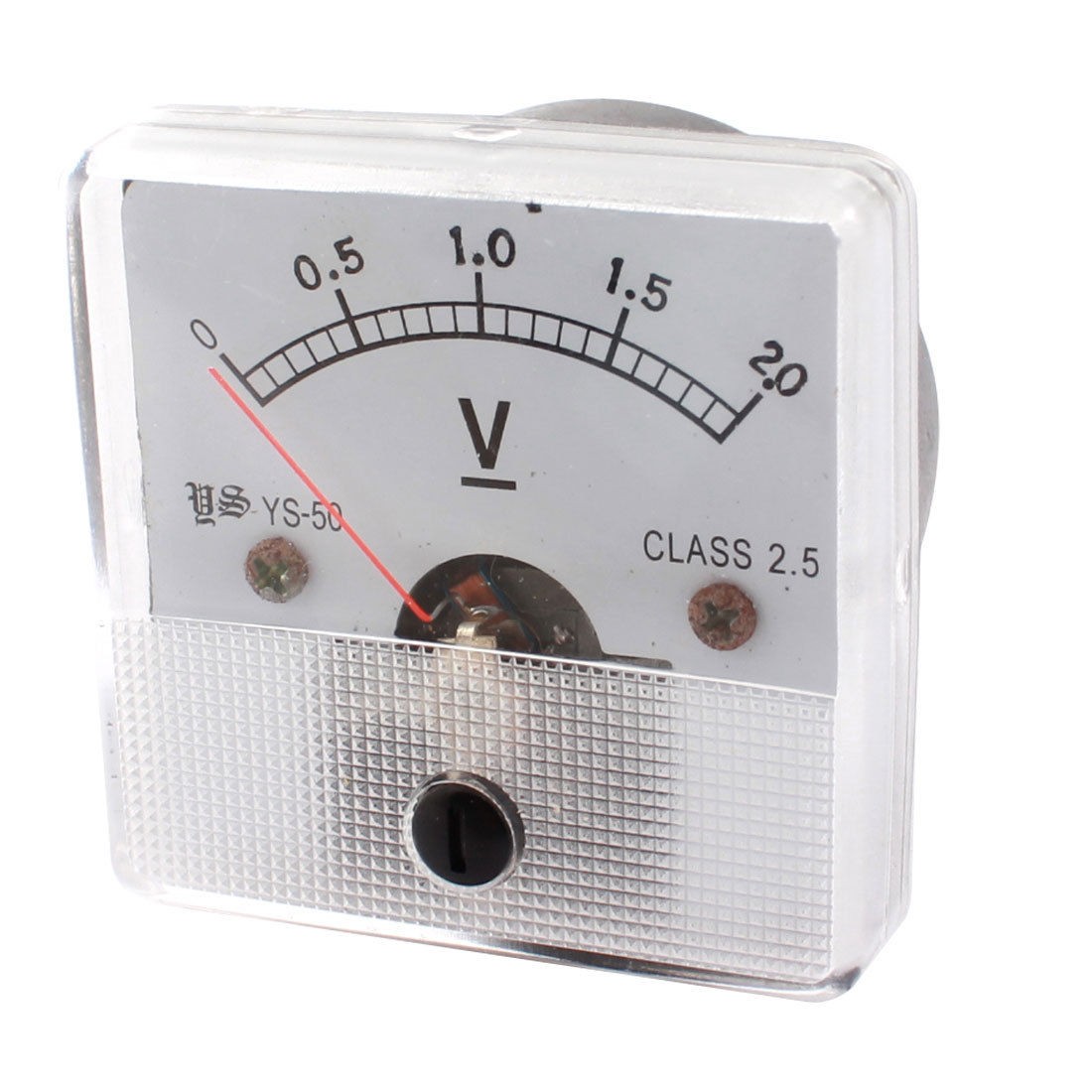 DC 0-2.0V Class 2.5 Accuracy Square Shaped Plastic Panel Meter Voltmeter