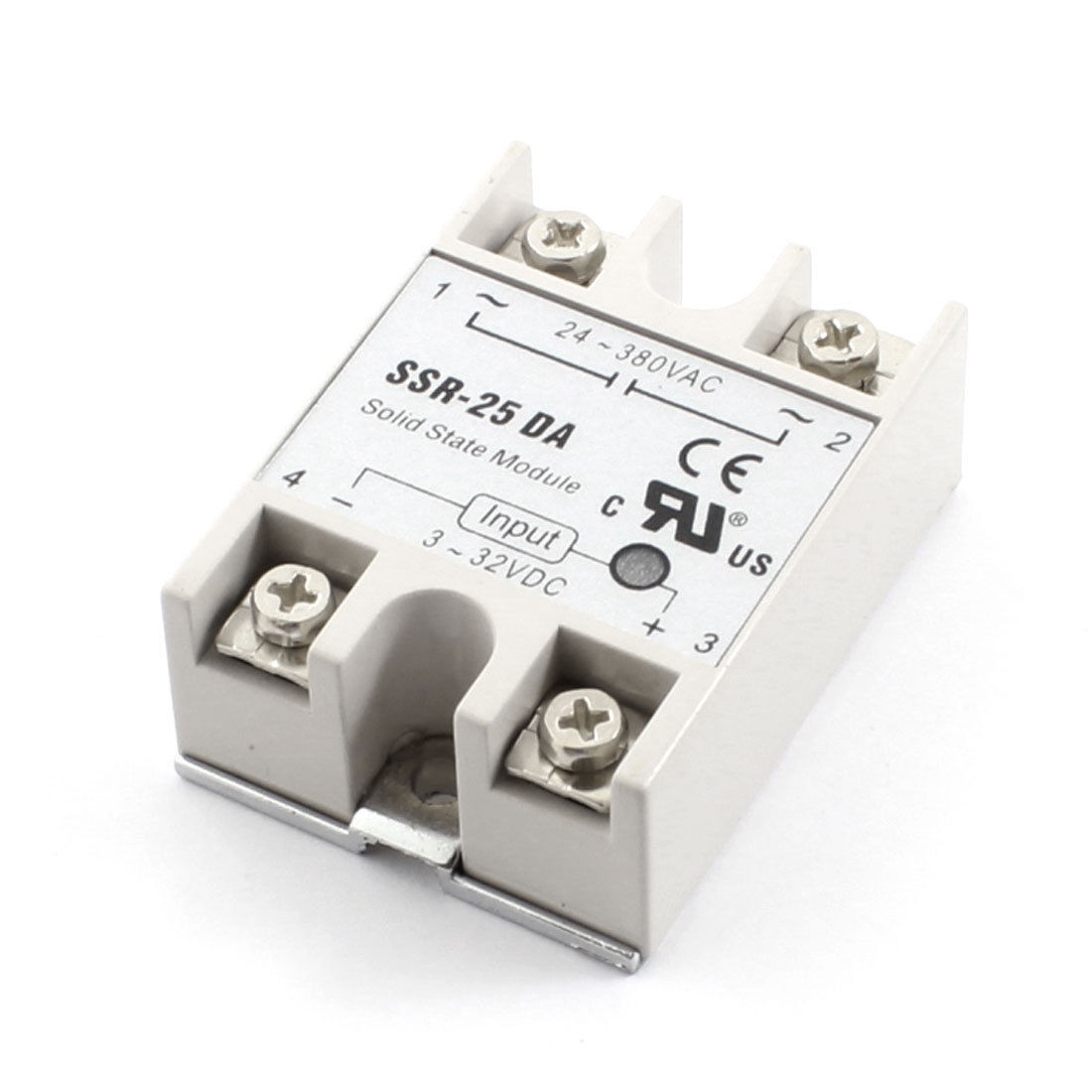 SSR-25DA Single Phase Metal Base Solid State Relay for Temperature Contoller
