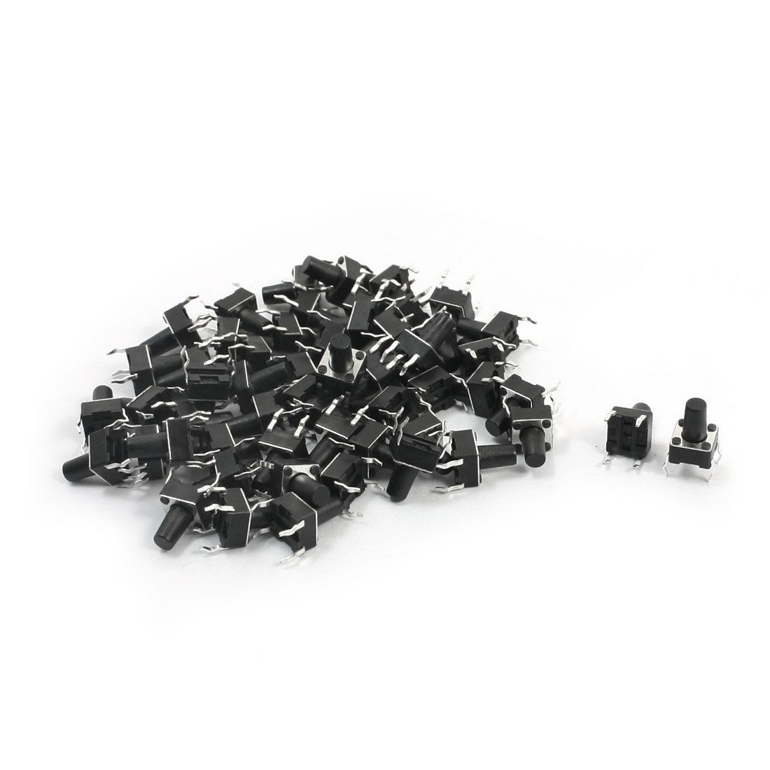 55Pcs Momentary Tact Tactile Push Button Switch 6x6x9mm 4-pin DIP