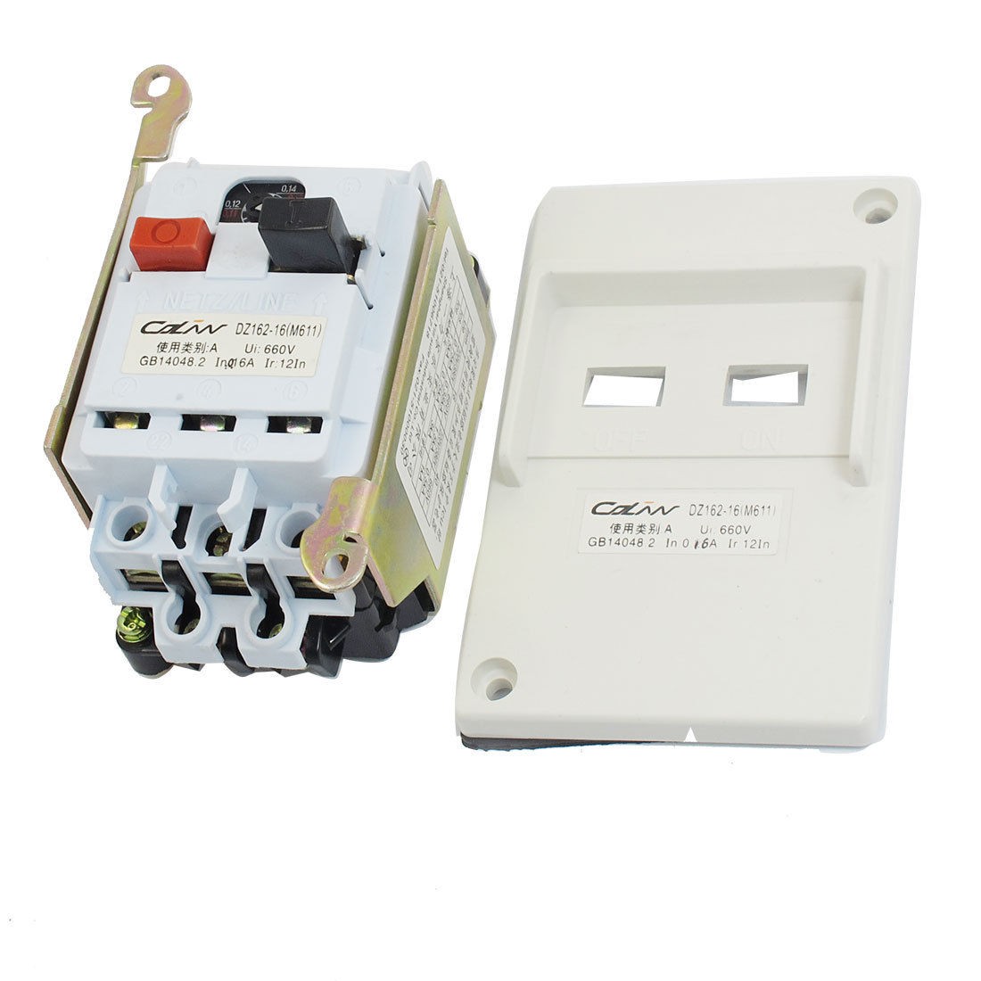 DZ162-16 AC 660V 0.16A 3 Pole Enclosed Motor Protection Circuit Breaker