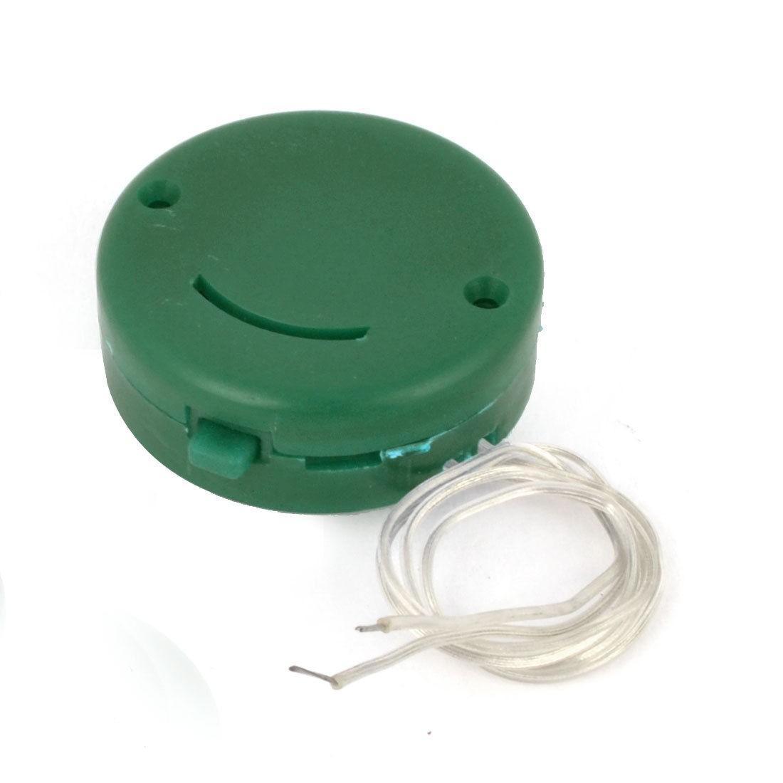 Green Smile Face Button Cell Battery Holder for 2 x CR2032 Batteries