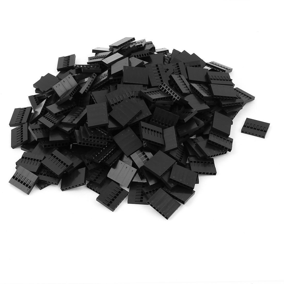 300pcs 7P 2.54mm Black Jumper Wire Female Pin Connectors