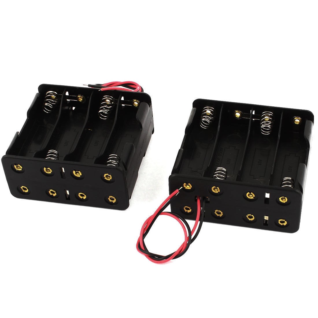 2pcs 8 x AA 2-Side 1.5V Battery Case Holder Box Storage