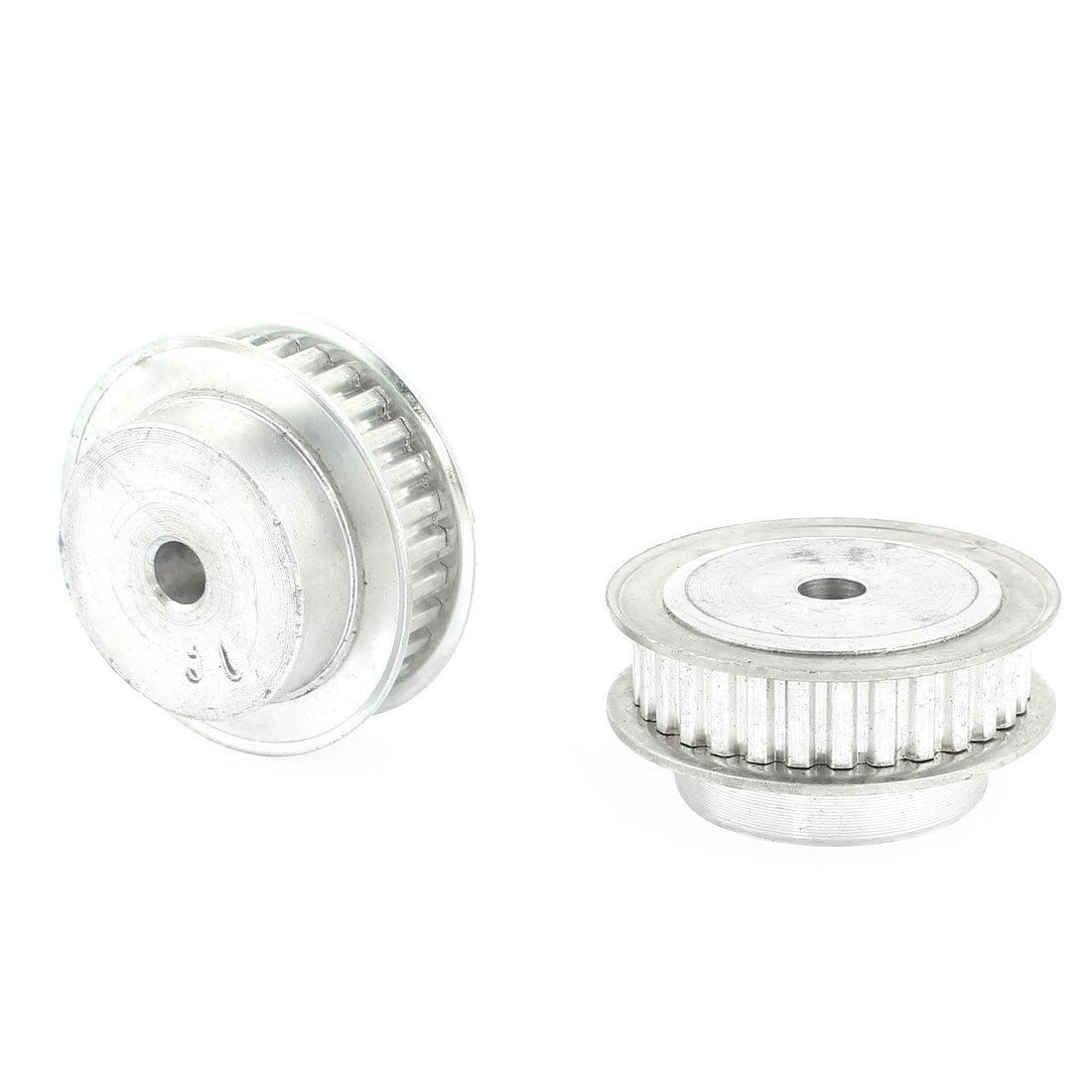 2 Pcs Stainless Steel XL Type 30T 30 Teeth 8mm Diameter Bore Timing Belt Pulley