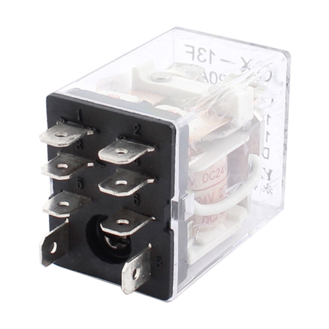 JQX-13F DC 24V Coil 8-Pin DPDT Power Electromagneti<wbr/>c Relay