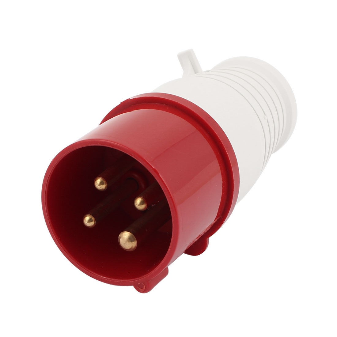 Waterproof IP44 3P+E IEC309-2 Industrial Plug Red White AC 380-415V 16A
