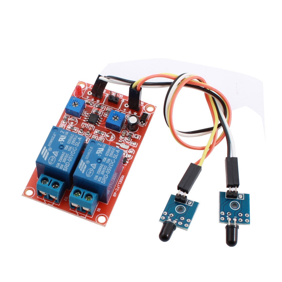 DC 5V 2 Channel Fire Firelight Detection Flame Sensor Relay Module