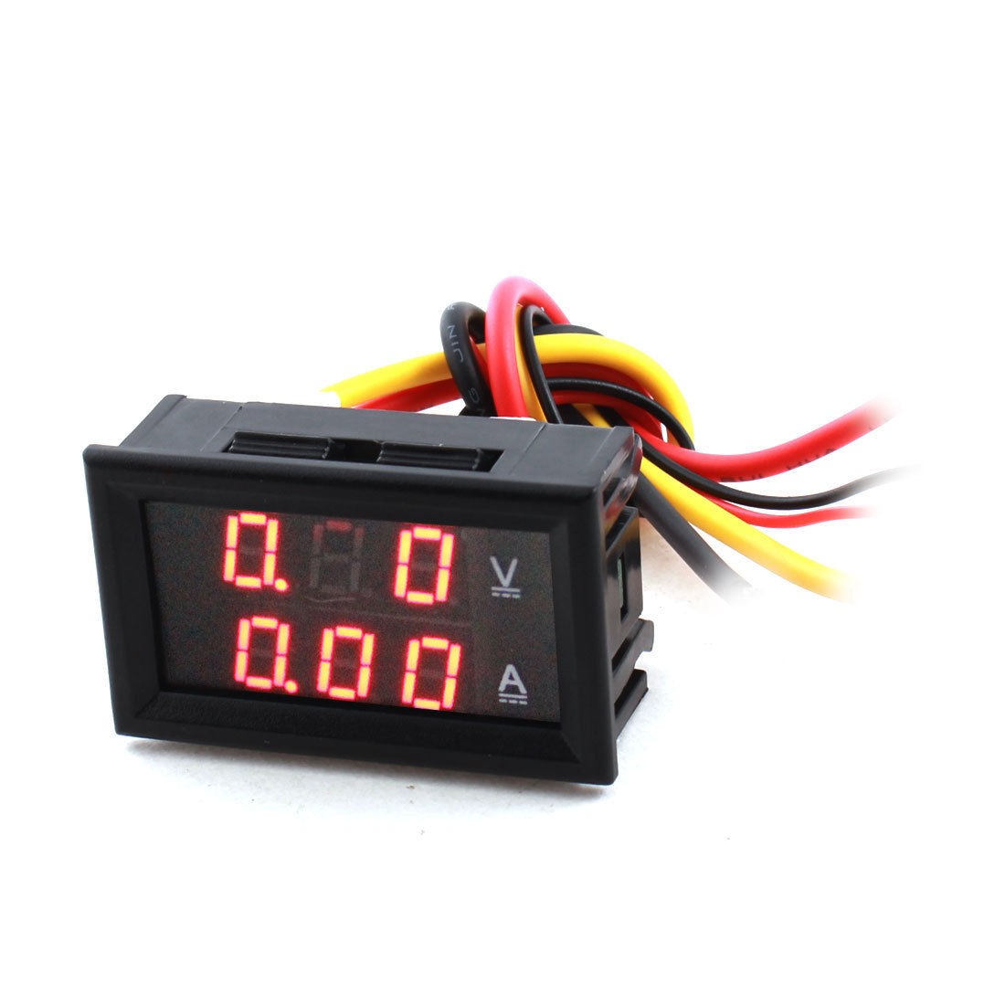 DC 0-100V 10A Red LED 7-Segment 3-Bit Dual-Display Ammeter Voltmeter Meter