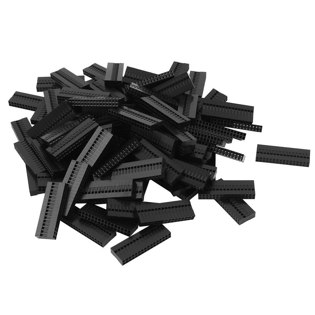 100pcs 2x16P 2.54mm Housing Jumper Wire Female Pin Connectors