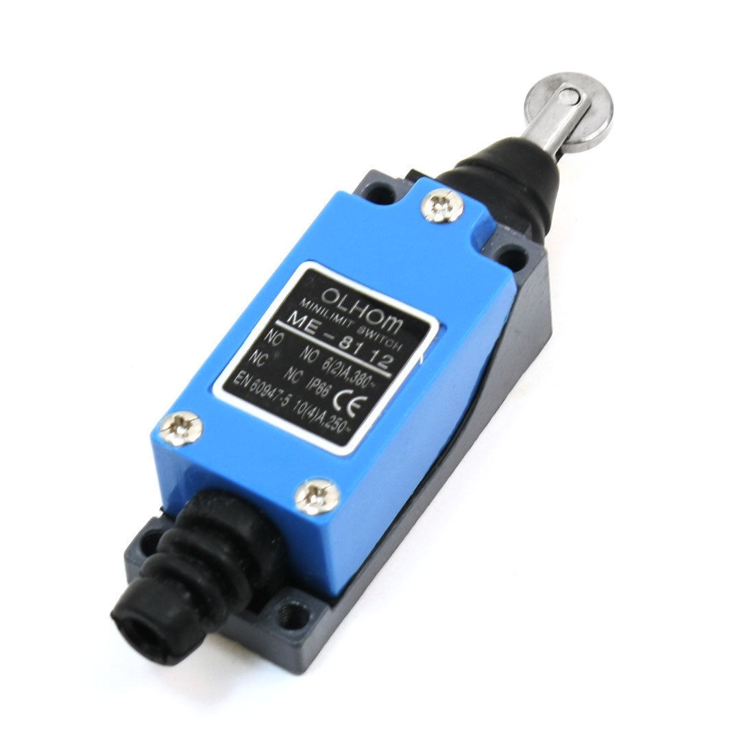 DC 250V 10A AC 380V 6A Cross Roller Plunger Mini Limit Switch 2NO 2NC