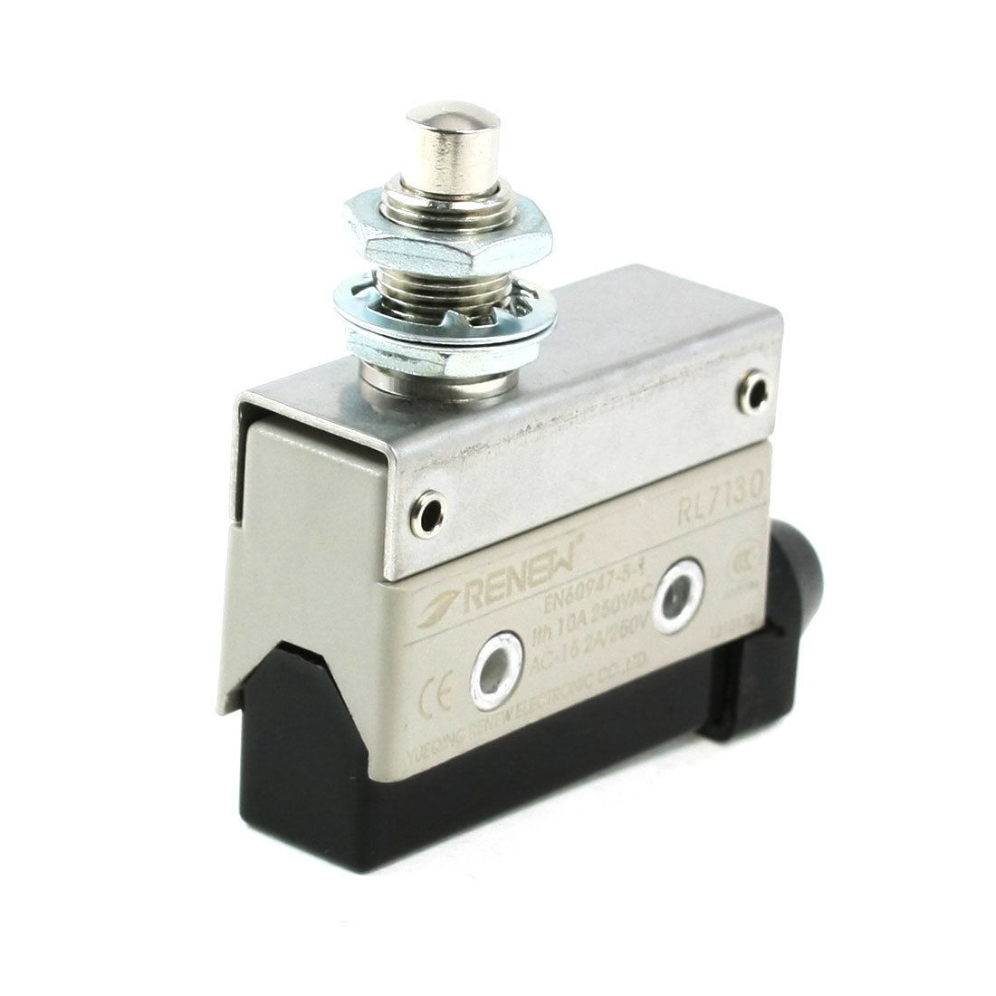 AC 250V 2A SPDT Panel Mounted Plunger Momentary Limit Switch Microswitch