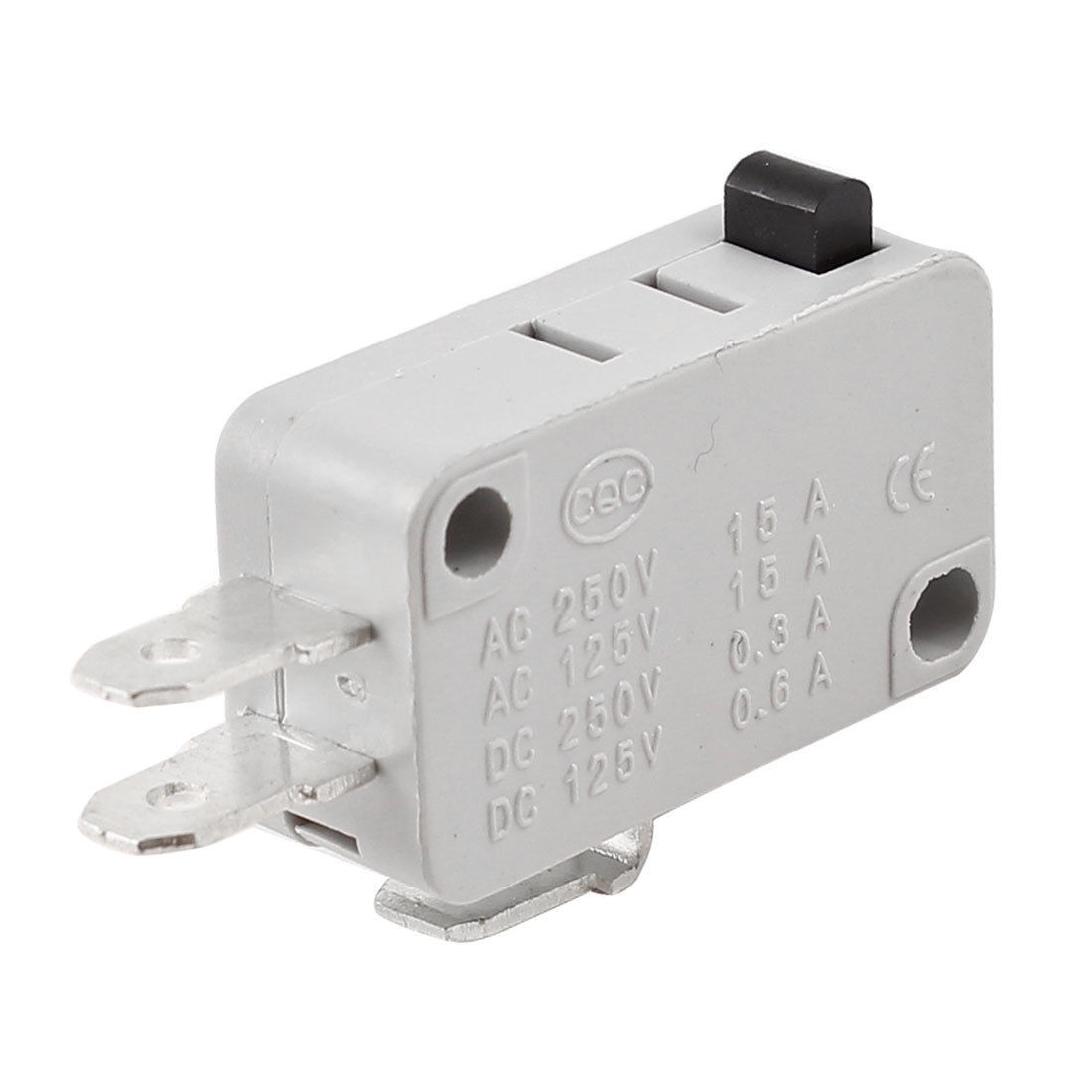 AC 250V 15A SPDT Momentary Push Button Light Gray Micro Switch