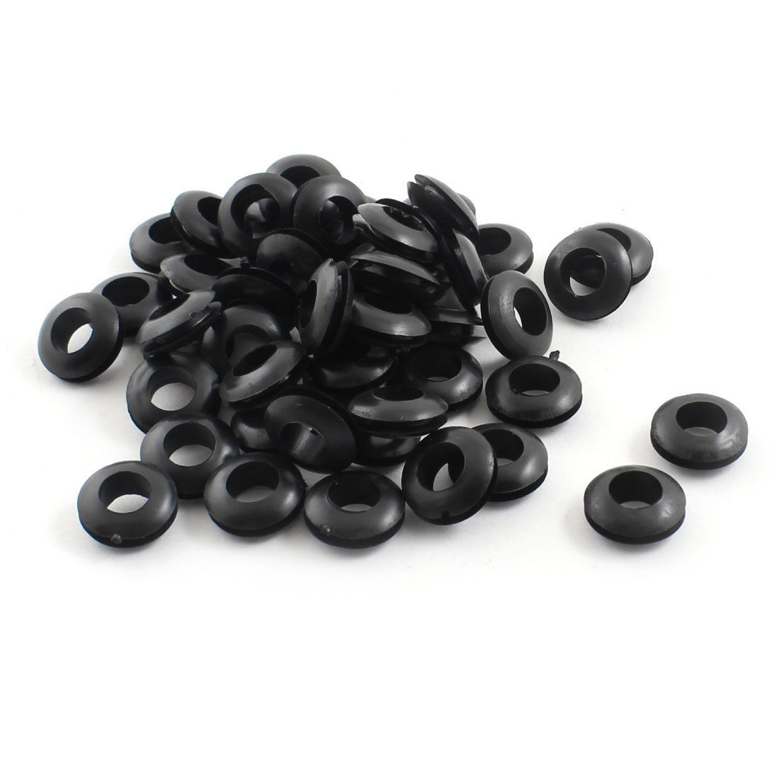 50Pcs Tattoo Needle Gun Machine Dual Side Armature Bar Grommet Bushing 6x12x3mm