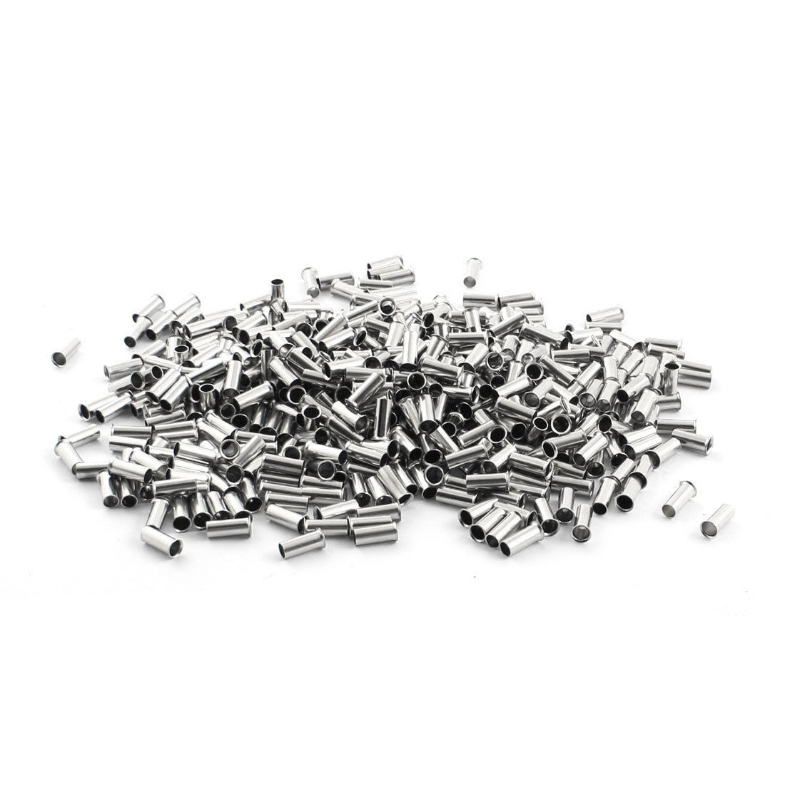 450Pcs EN4009 Model Tin Coated Tube Bare Terminal 12AWG Electric Wire Connector