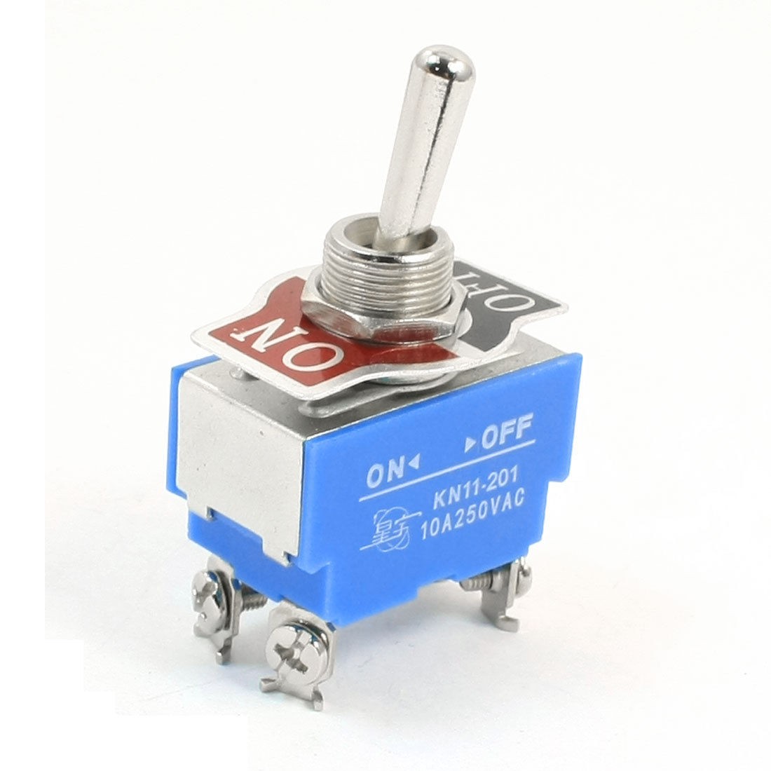 KN11-201 DPST 2 Positions ON/OFF 4-Terminals Toggle Switch AC250V 10A