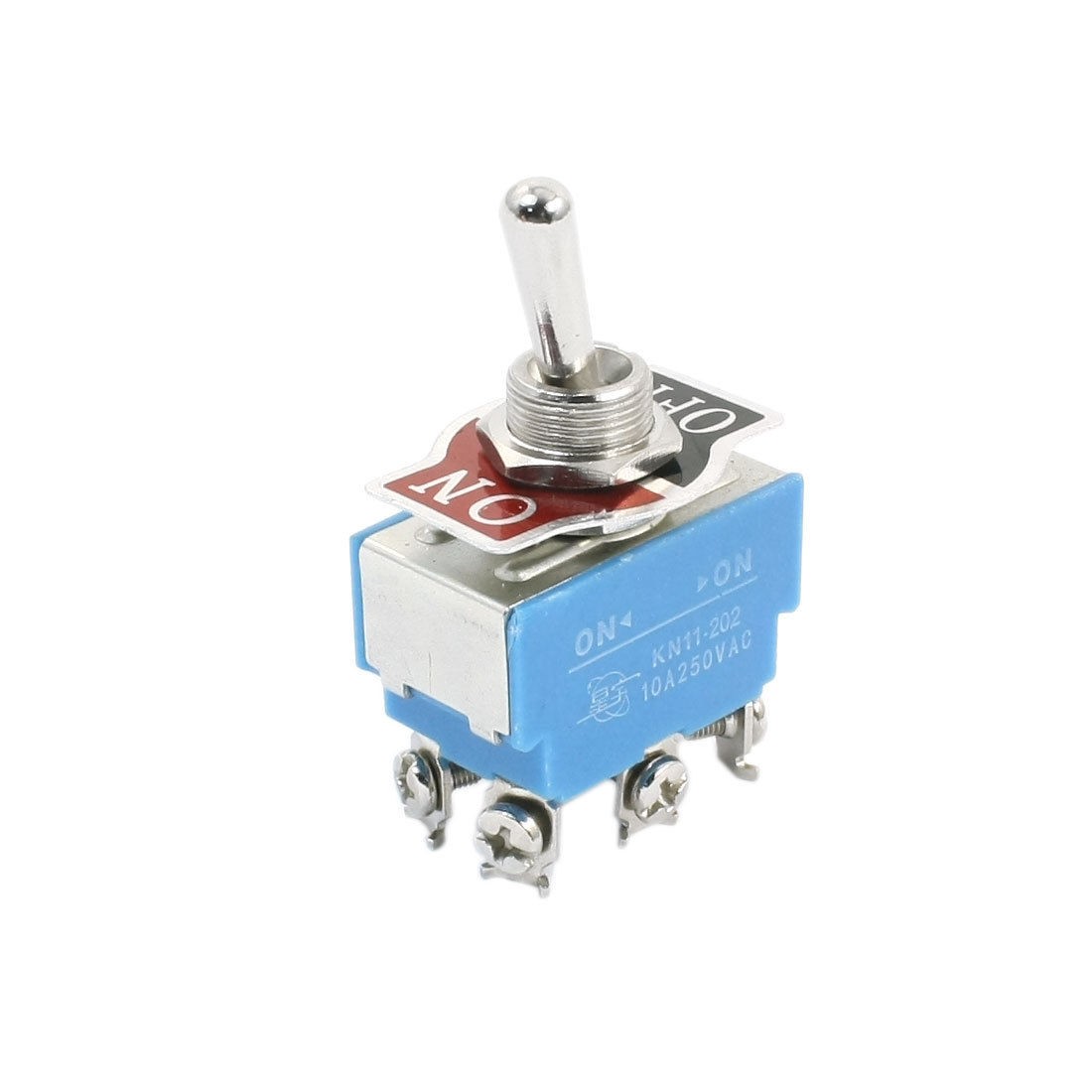 KN11-202 2 Positions DPDT 6 Screw Terminals Toggle Switch AC250V 10A