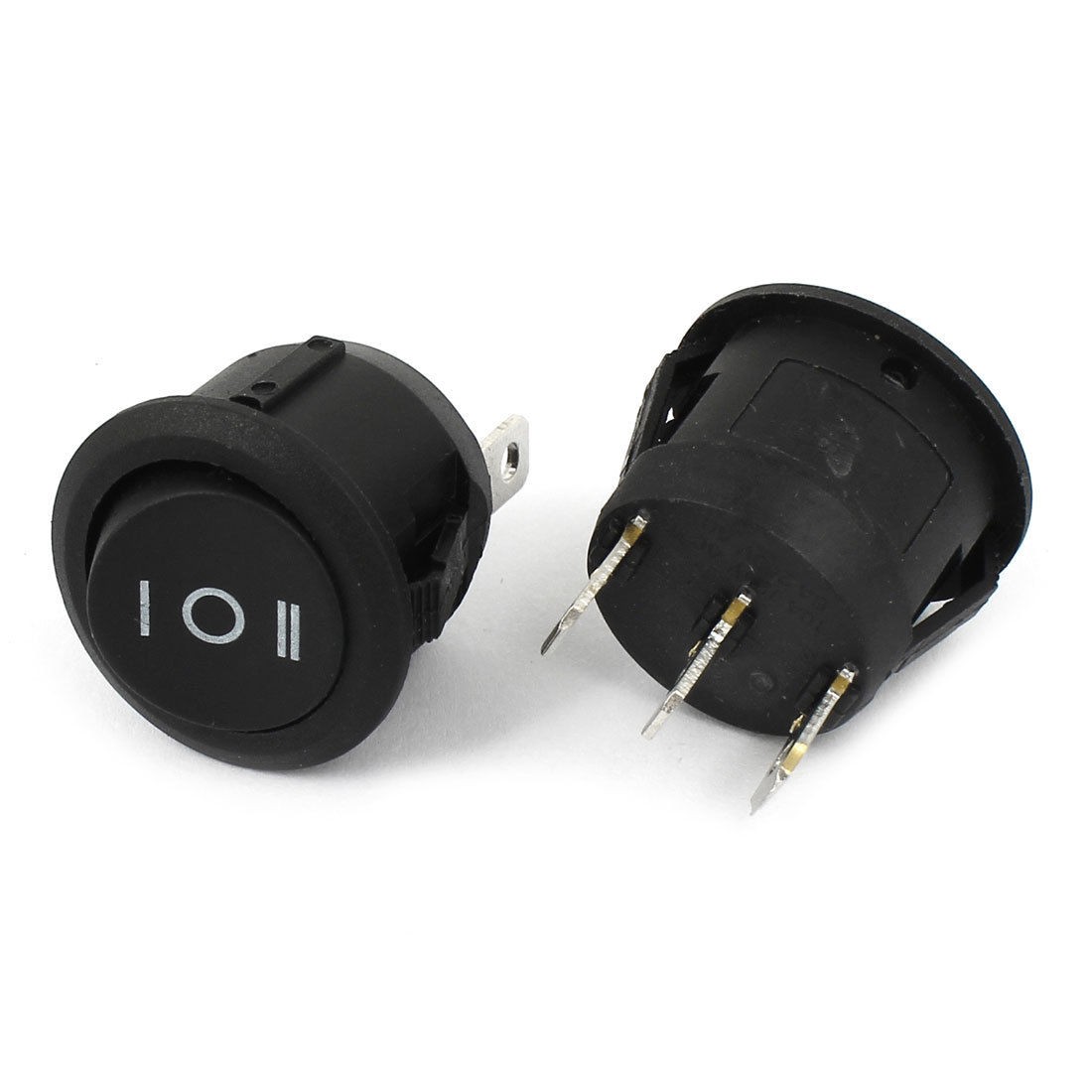 AC 250V/6A 125V/10A 3 Pin SPDT ON/OFF/ON 3 Position Boat Rocker Switch 2 Pcs