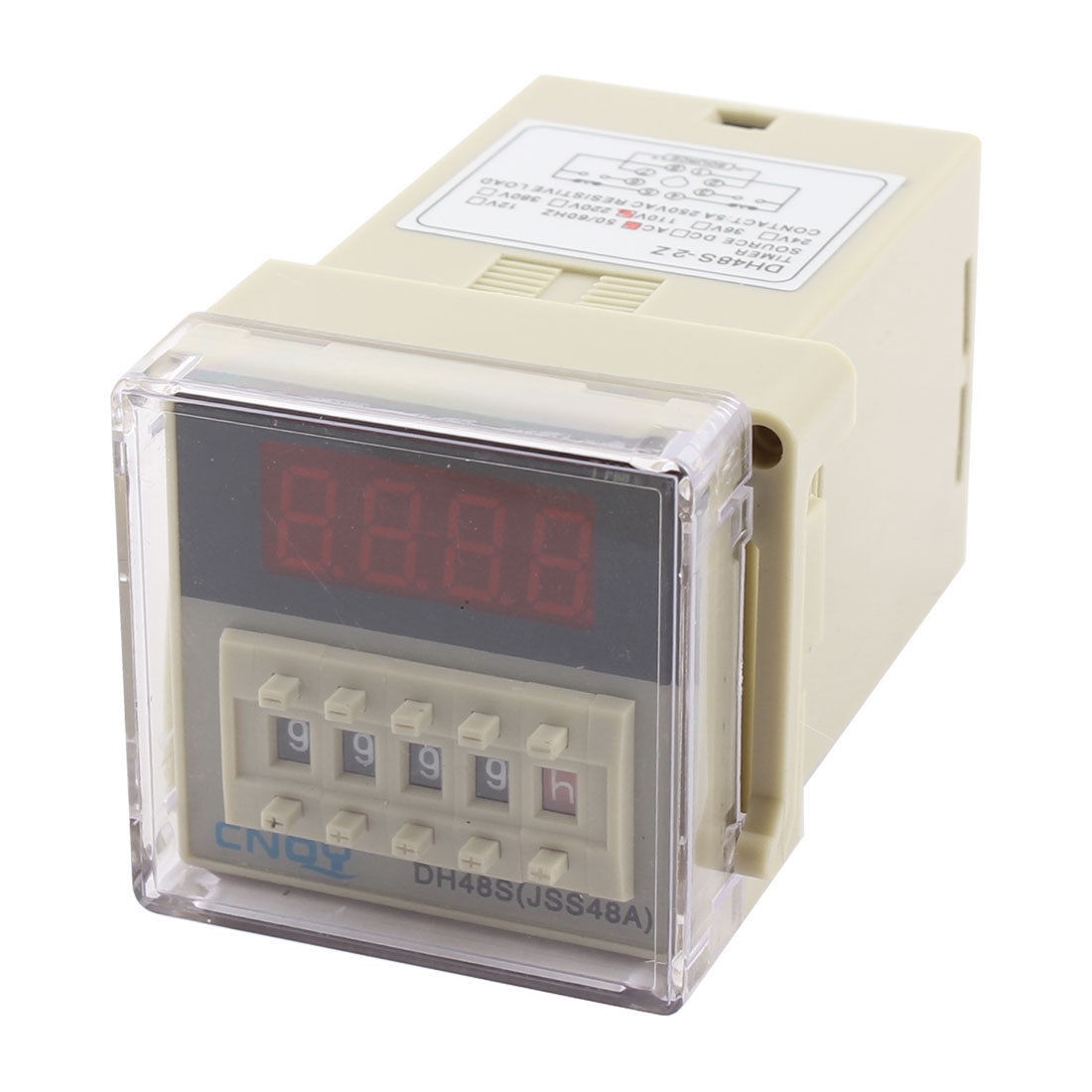 AC 110V DH48S-2Z 8 Pins DPDT 0.01s-9999H Programmable Timer Time Relay