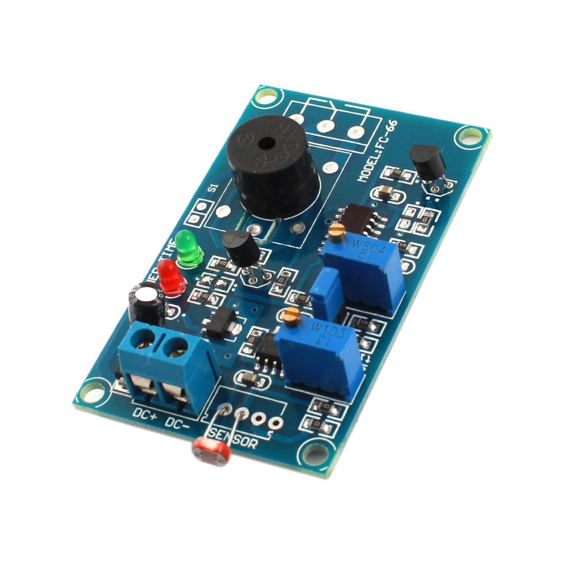 DC 12V NO Light Trigged Photoresistor Sensor Time Delay Alarm PCB Module