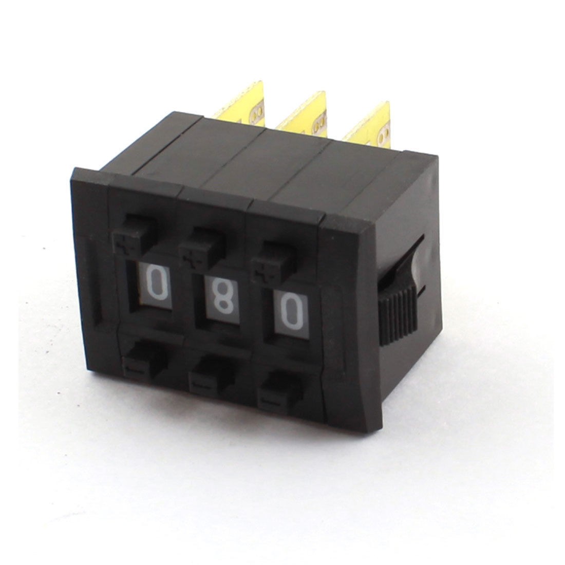 3 Pcs 0-9 Digit One Unit Binary Coded Decimal Thumbwheel Switch