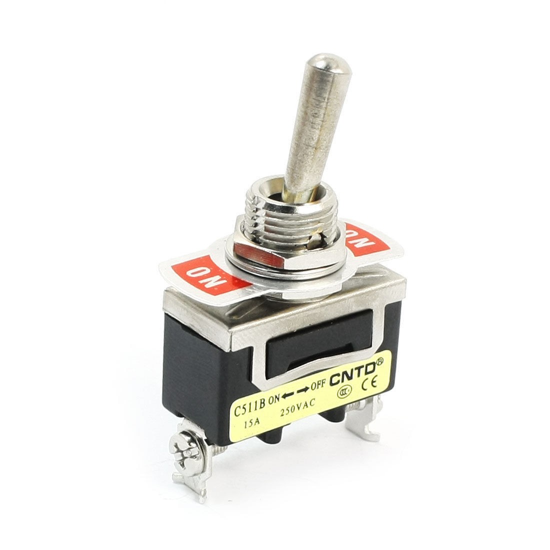 AC250V 15A SPST 2 Positions Latching Toggle Switch for Switching Light
