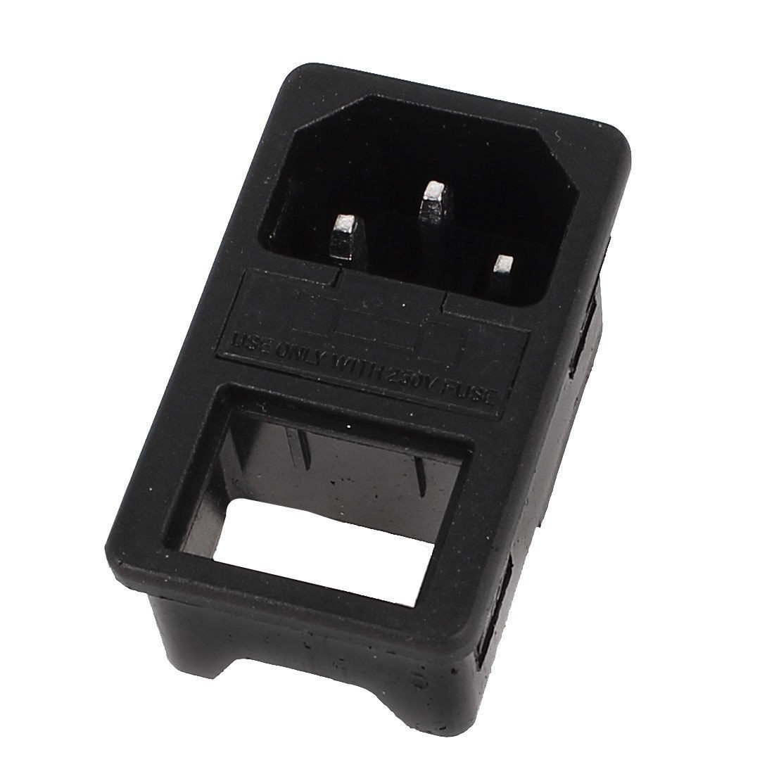 Rocker Switch Fuse Holder IEC320 C14 Inlet Power Socket AC 250V 10A