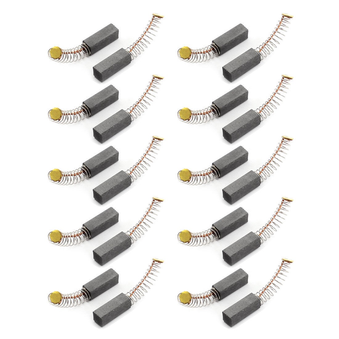 10Pair 17mm x 6mm x 6mm Spring Type Electric Tool Motor Carbon Brush