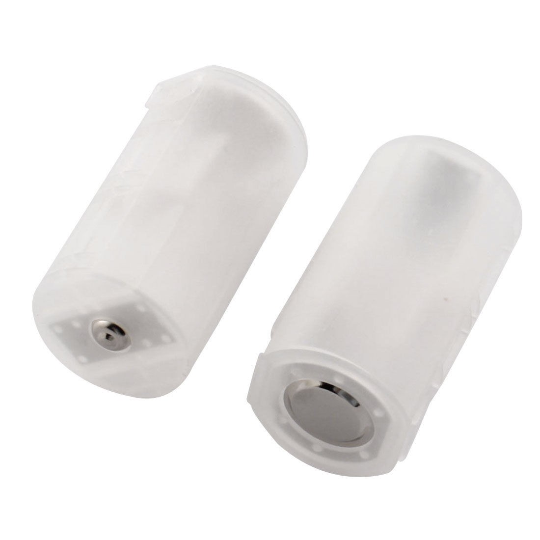 2 Pcs 2xAA to 1xD Size Battery Adapter Case Box Converter Holder