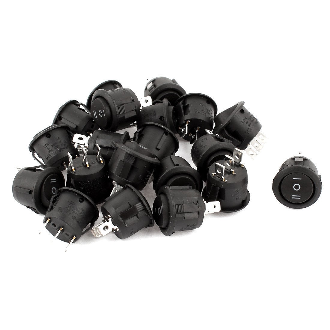 20 x KCD1 3Pin SPDT NO/OFF Rocker Power Switch AC 250V/6A 125V/10A