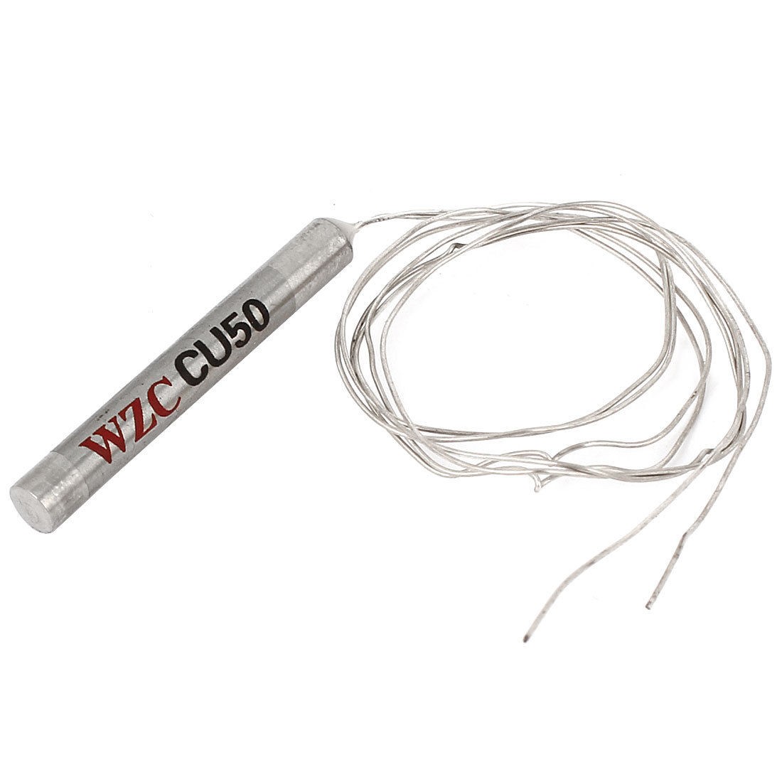 4mm x 30mm Head Resistance Sensor CU50 Type w Insulation Wire