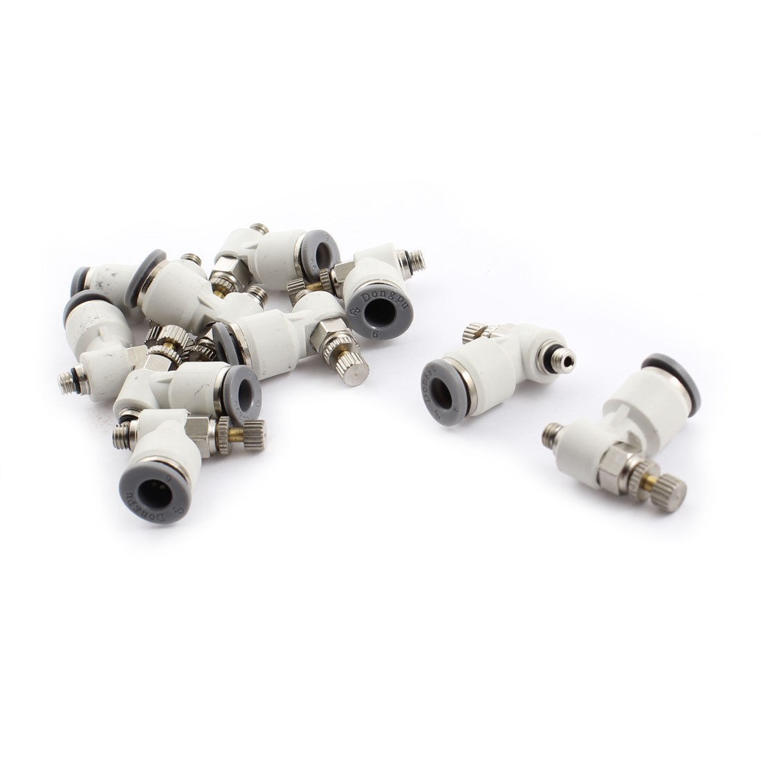 10pcs SL6 5 5mm Male Thread 10mm Tube Pneumatic Flow Control Valves