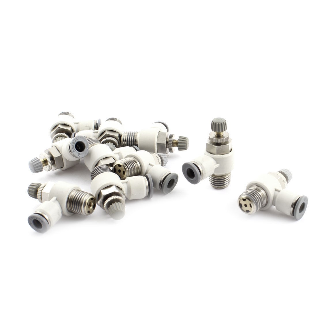 10pcs SL6 02 1 4 PT Male 6mm Tube Pneumatic Flow Control Valves