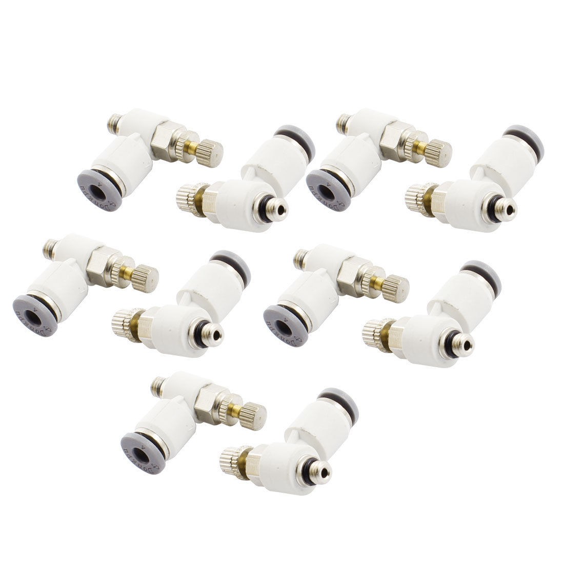 10pcs SL4 05 5mm Male Thread 4mm Tube Pneumatic Flow Control Valves