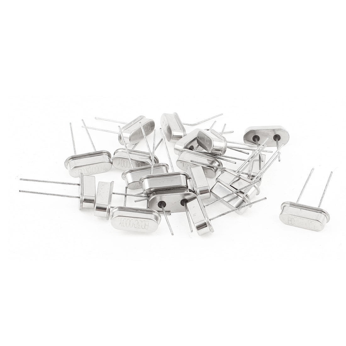 20 Pcs 20MHZ 20.000MHZ DIP Passive Quartz Crystal Oscillators Silver Tone HC-49S