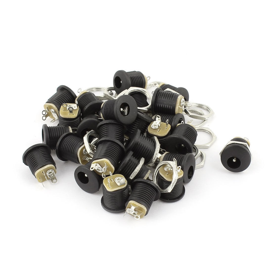 Tablet PC 2.1mmx5.5mm Center Pin Panel PCB Mount DC Power Charging Jack 27 Pcs