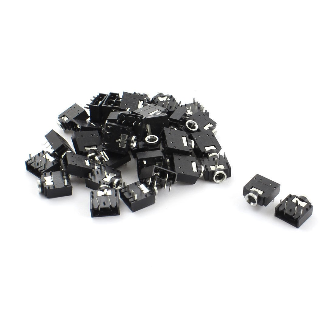 40Pcs 5-Pin 3.5mm Earphone Headset Stereo Jack Socket PCB Mount Connector