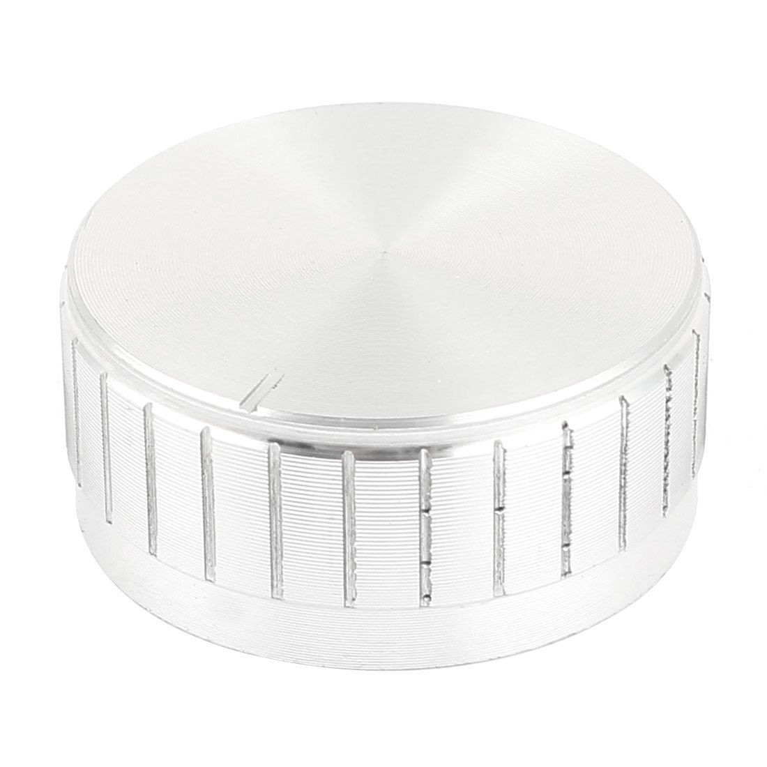 Silver Tone Plastic Potentiometer Rotary Control Knobs Caps 17x40mm