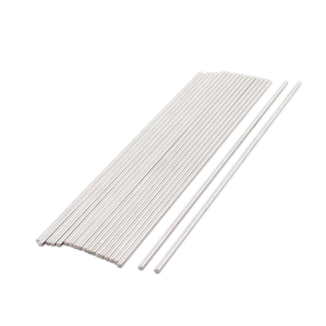 20Pcs 150x2.5mm Silver Tone Stainless Steel Gear Shaft Axle Rod for RC Car