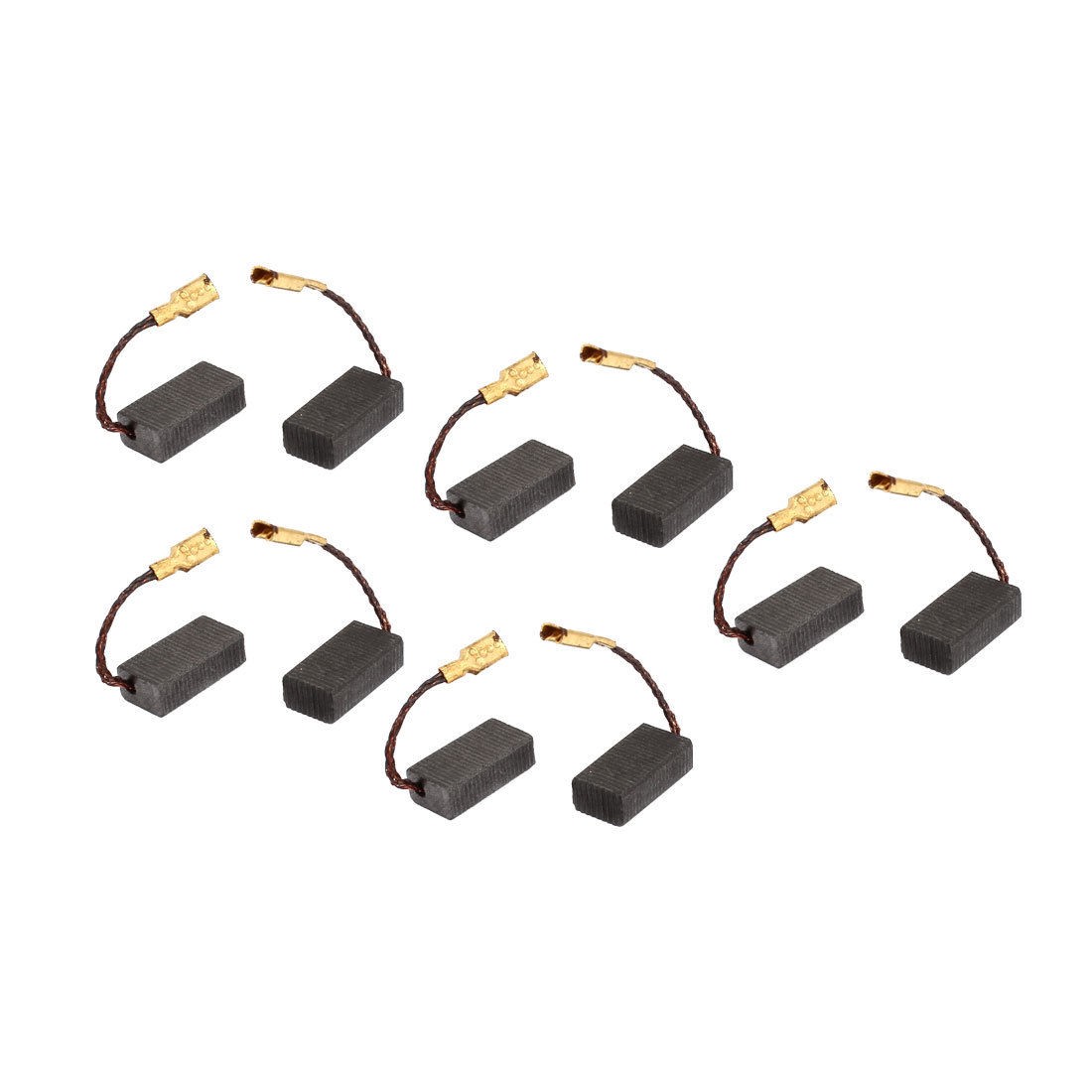 10 Pcs 15mm x 8mm x 5mm Electric Motor Carbon Brush Spare Part for Angle Grinder