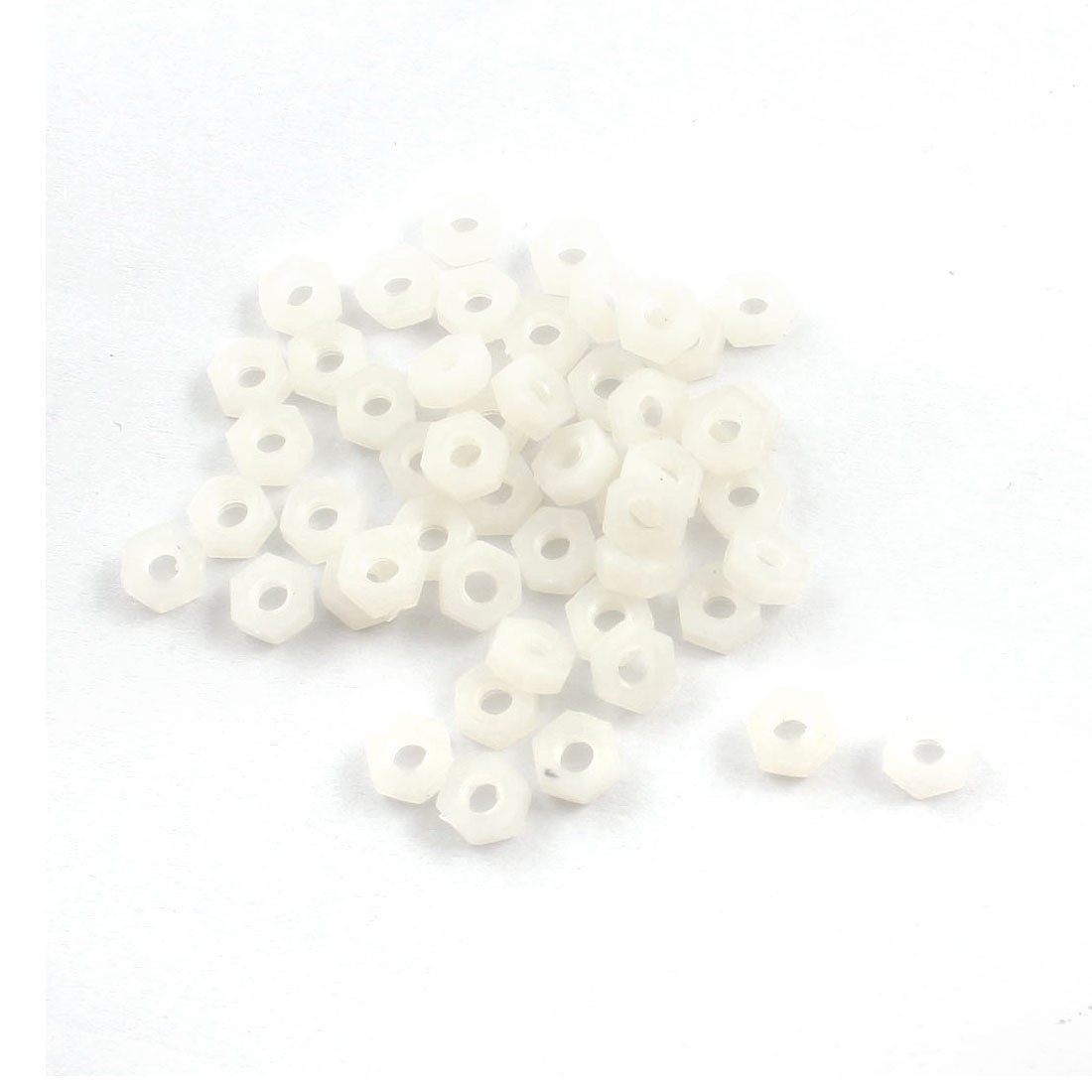 Machine Boards M2.5 Thread Insulating Nylon Hex Threaded Spacer Support 50Pcs