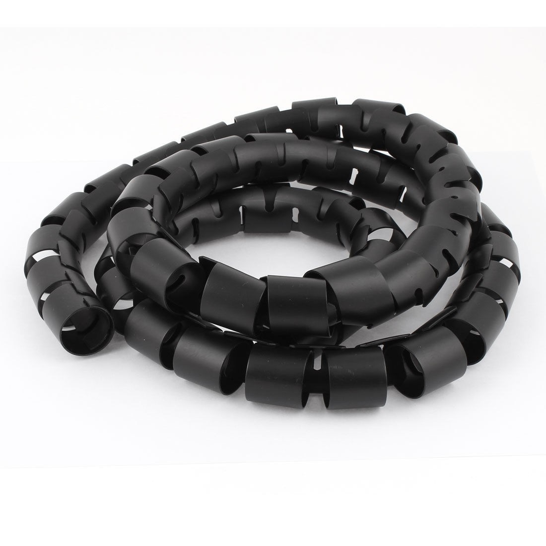 Spiral Tube Cable Wire Wrap Organizer PC Cord Management 40mmx1.5m Black