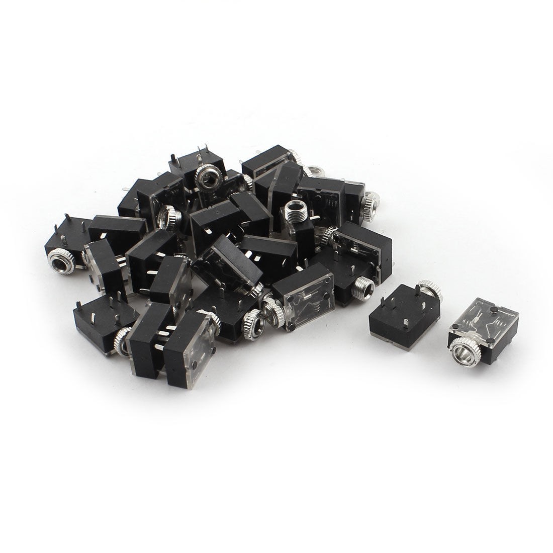 30pcs 3.5mm Female 5-Pin Stereo Headset Interior PCB Mount Jack Socket