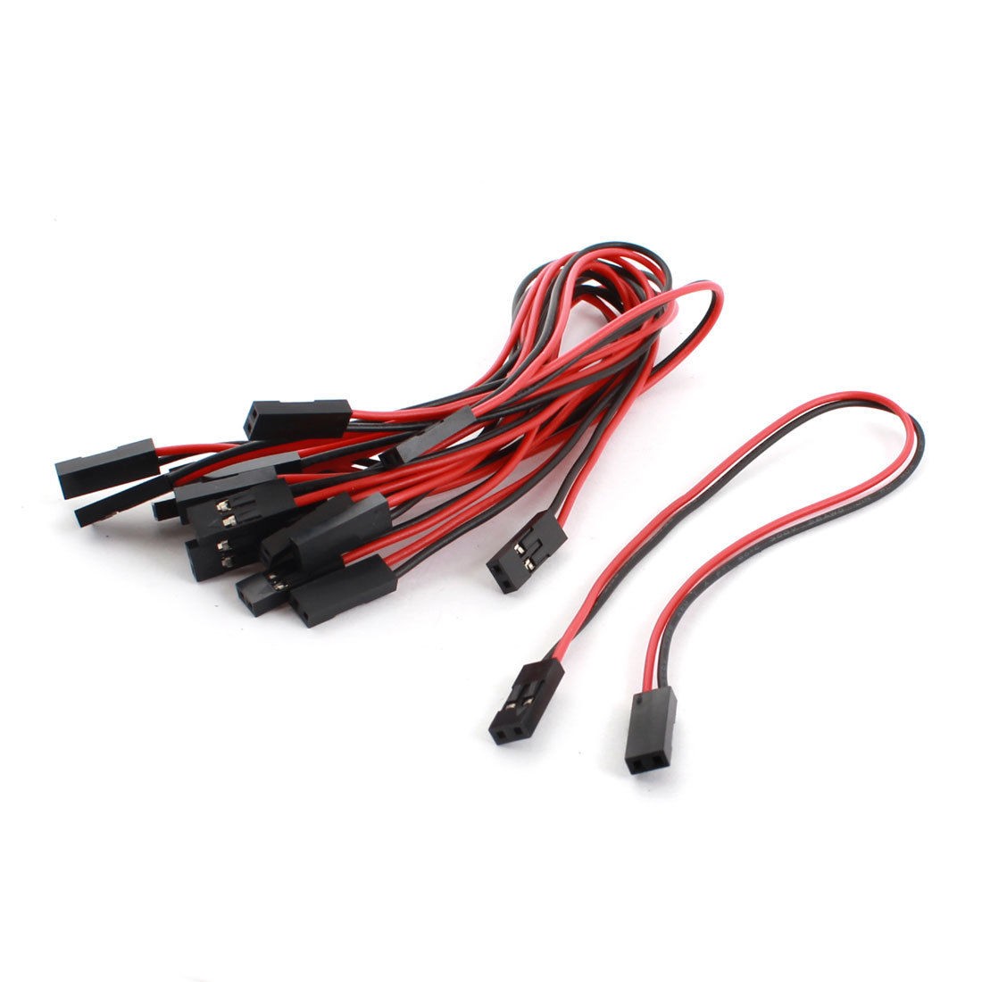 10Pcs 2.54mm 2Pin Female to Female Bread Board Jumper Wire Cable 200mm