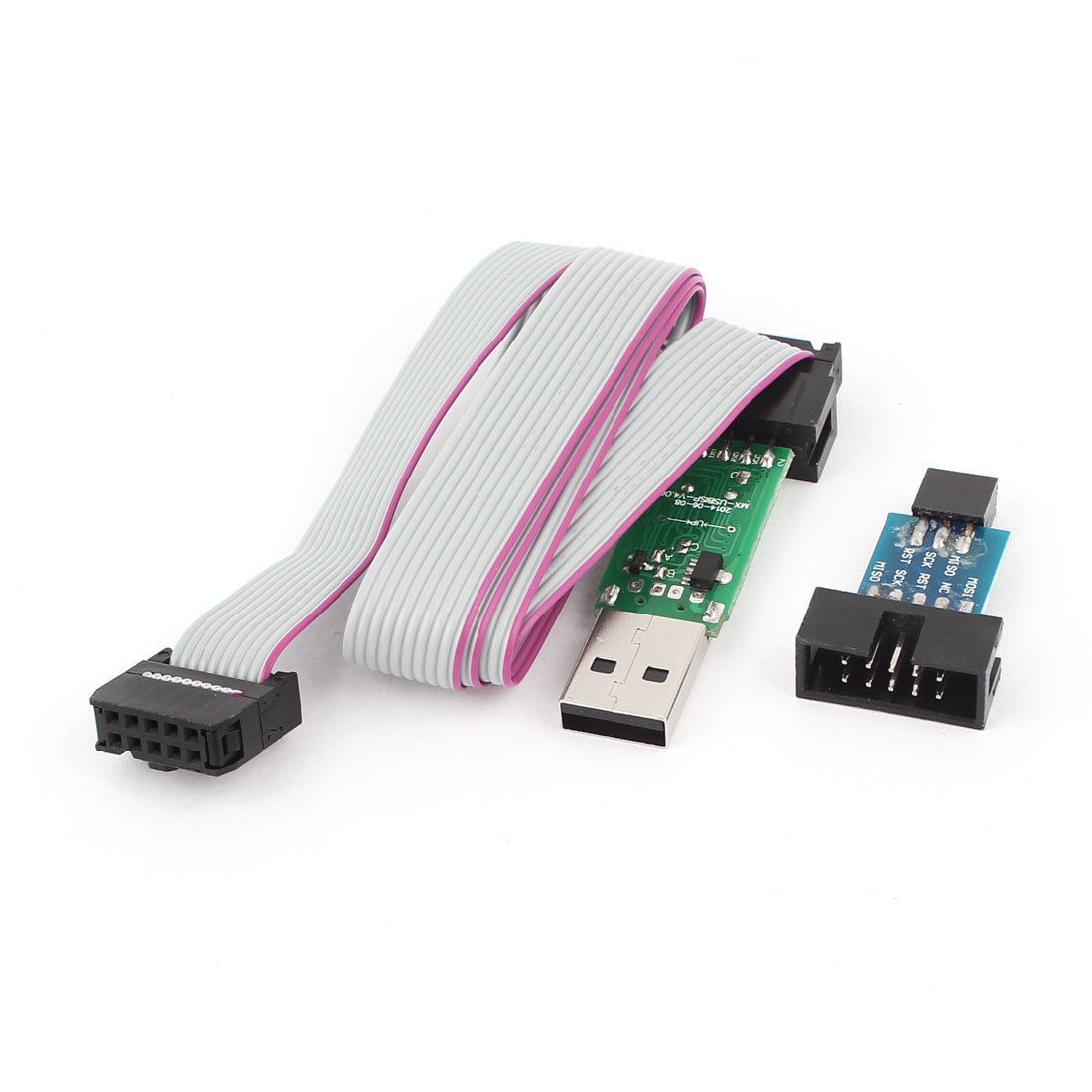 2set Usbasp Usbisp AVR Programmer Adapter ATMEGA8 ATMEGA128 Cable for Arduino