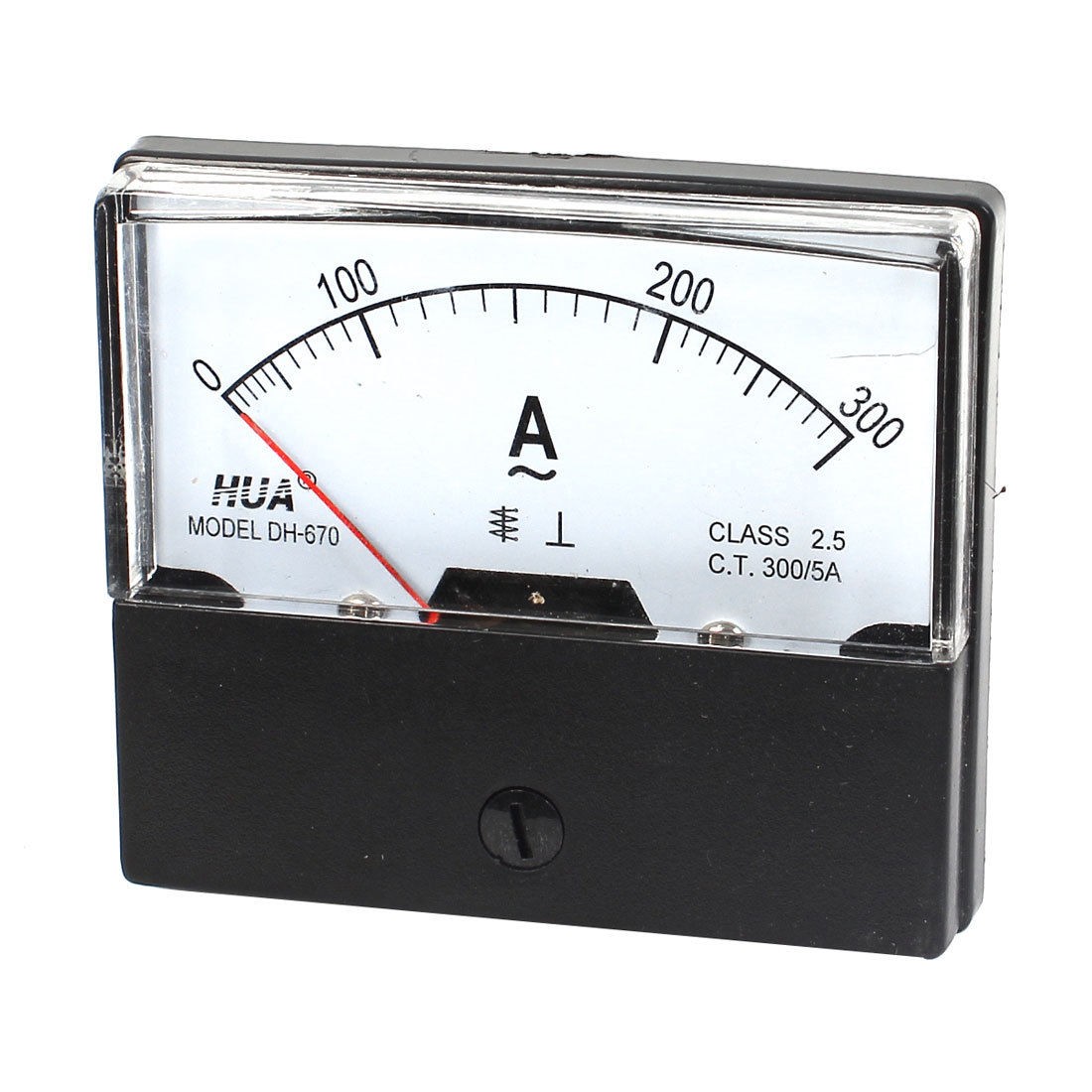 DH-670 Panel Dial Current Tester Ampere Analog Meter AC 0-300A 70x60mm
