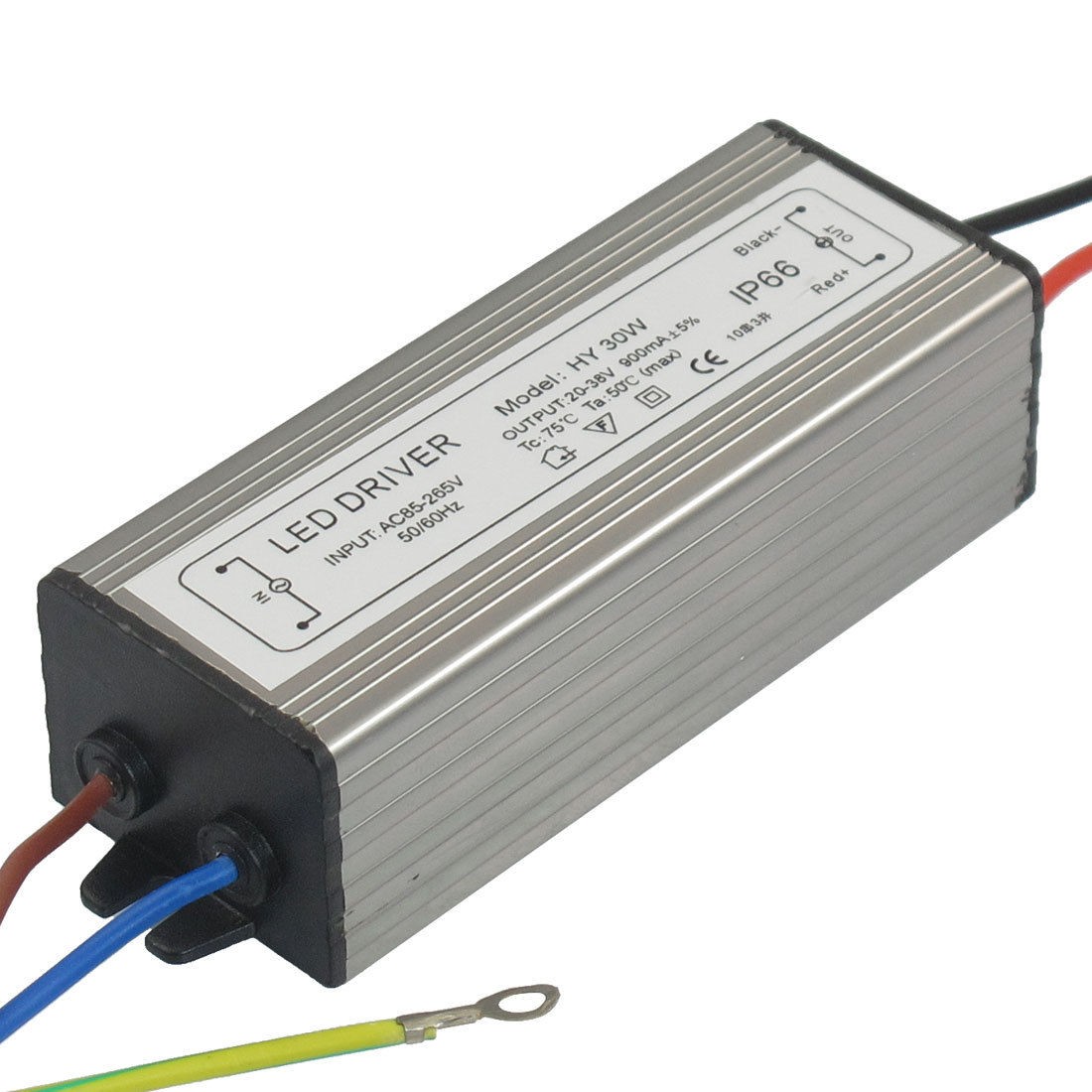 AC 85-265V DC 20-38V 900mA 30W Waterproof Transformer LED Power Supply Driver